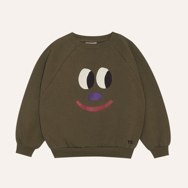 ★2026AW★The Campamento カンパメント Big Smiling Face Sweatshirt GREEN TC-AW26-45