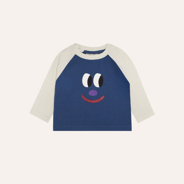 ★2026AW★The Campamento カンパメント Smiling Face Baby Tshirt BLUE TC-AW26-BABY-09