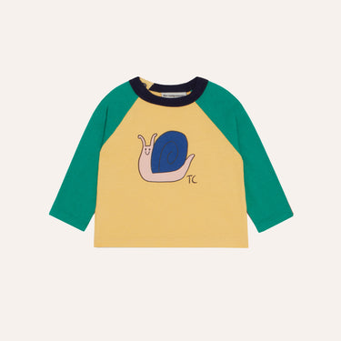 ★2026AW★The Campamento カンパメント Snail Color Block Baby Tshirt YELLOW TC-AW26-BABY-12