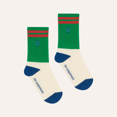 ★2026SS★The Campamento カンパメント Color Block Socks GREEN TC-SS26-118