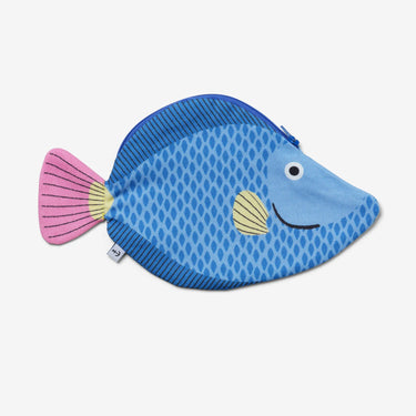 Donfisher ドンフィッシャー Picasso fish (Triggerfish) Case Blue 魚ポーチ ブルー ピカソトリガーフィッシュ