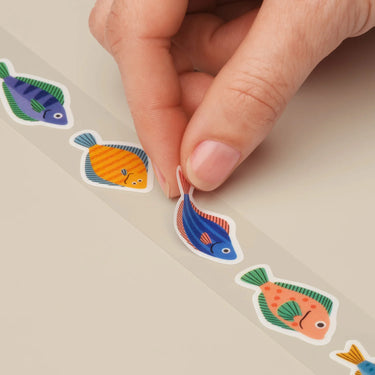 Donfisher ドンフィッシャー Washi tape Stickers 魚のシール