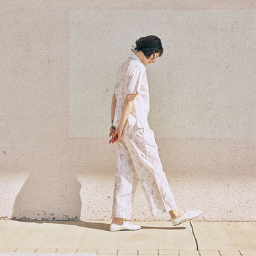 tapis HÄP&CRAFT オリジナルアニマルプリントパンツ(womens)  WHITE 10265-00081