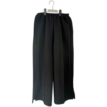 ★入荷済み★2026AW★frankygrow フランキーグロウ DOUBLE KNIT SLIT PANTS BLACK 26FWBT-399