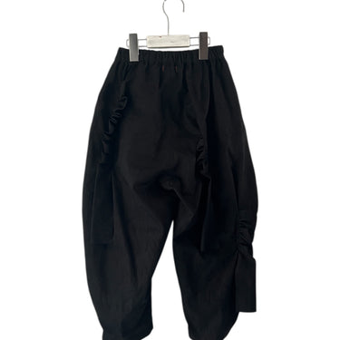 ★入荷済み★2026AW★frankygrow フランキーグロウ FULLY EMBROIDERED FRILL PANTS BLACK 26FWBT-402　