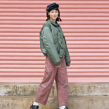 tapis HÄP&CRAFT オリジナル千鳥柄パンツ(womens) 10265-00088