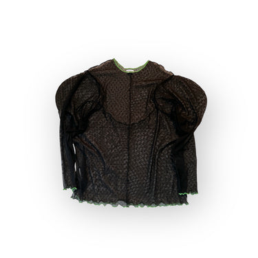 ★入荷済み★2026SS★frankygrow フランキーグロウ DOTS TULLE MELLOW SHEER TOPS BLACK 26SCS-522