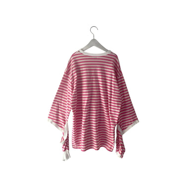 ★入荷済み★2025AW★frankygrow フランキーグロウ DEFORMED RIBS L/S TEE PINK BORDER 25FWCS-505