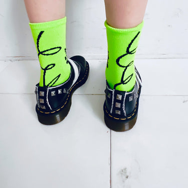 ★入荷済み★2026AW★frankygrow フランキーグロウ CONVEY THE WORDS SOCKS GREEN 26FWSK-034