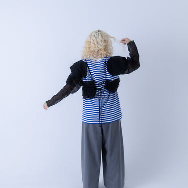 ★入荷済み★2026SS★frankygrow フランキーグロウ DOTS TULLE MELLOW SHEER TOPS BLACK 26SCS-522