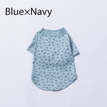 ★入荷済み★2026SS★nunuforme ヌヌフォルム ミニinuinu犬服 Blue×Navy inuinu-001-003