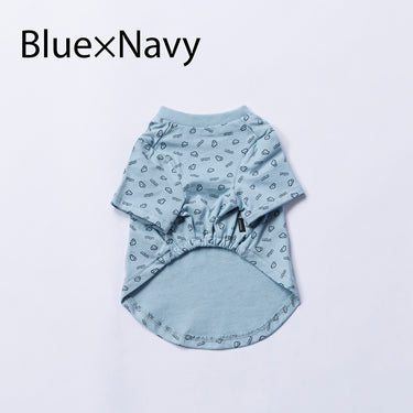 ★入荷済み★2026SS★nunuforme ヌヌフォルム ミニinuinu犬服 Blue×Navy inuinu-001-003