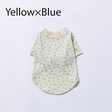 ★入荷済み★2026SS★nunuforme ヌヌフォルム ミニinuinu犬服 Yellow×Blue inuinu-001-003