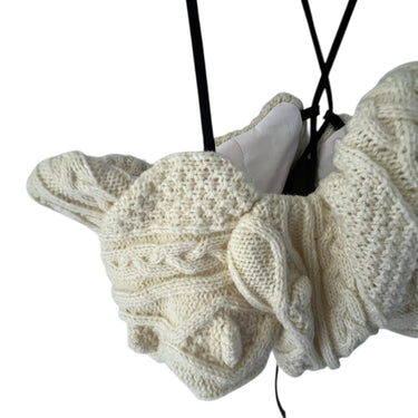 ★入荷済み★2026AW★frankygrow フランキーグロウ ALAN KNIT BUSTIER IVORY 26FWKTVT-144