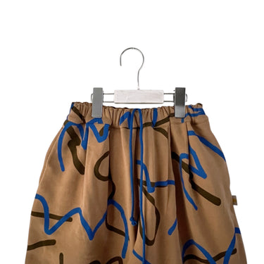 ★入荷済み★2026AW★minnano×frankygrow ALL-OVER PATTERN SWEAT PANTS BROWN MF26FWBT-014