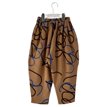 ★入荷済み★2026AW★minnano×frankygrow ALL-OVER PATTERN SWEAT PANTS BROWN MF26FWBT-014