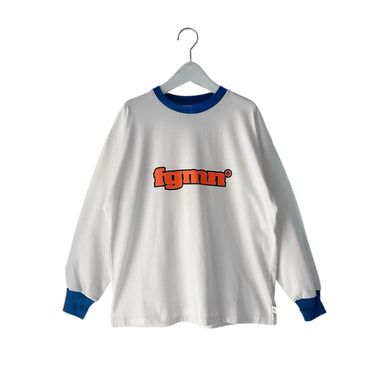 ★入荷済み★2026AW★minnano×frankygrow GRAPHIC RINGER L/S TEE WHITE-BLUE MF26FWCS-010