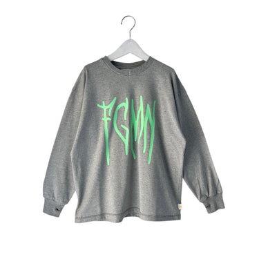 ★入荷済み★2026AW★minnano×frankygrow GRAPHIC L/S TEE GRAY MF26FWCS-011