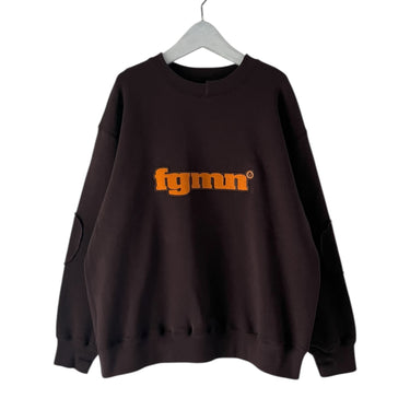 ★入荷済み★2026AW★minnano×frankygrow EMBROIDERY LOGO SWEATSHIRT BROWN MF26FWCS-014