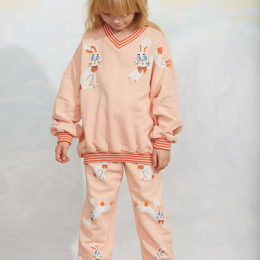 ★Chapter2★2026AW★mini rodini ミニロディーニ Rabbits sp sweatshirt Pink