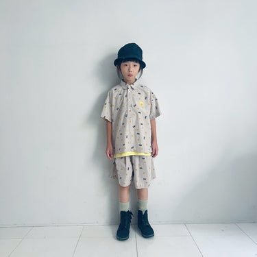 ★入荷済み★2026SS★minnano×frankygrow M&SB PATTERNED REVERSIBLE METRO HAT NAVY-BLACK MF26SHT-002
