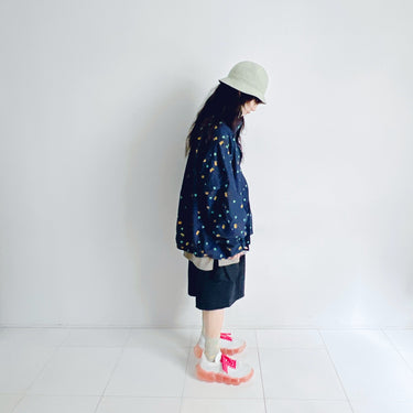★入荷済み★2026SS★minnano×frankygrow M&SB PATTERNED REVERSIBLE METRO HAT BEIGE-OLIVE MF26SHT-002