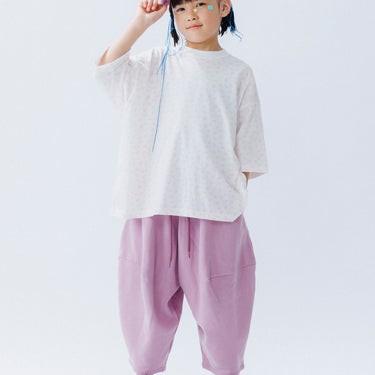 ★入荷済み★2026SS★nunuforme ヌヌフォルム ミニinuinuプリントT White×Pink nb-005-003