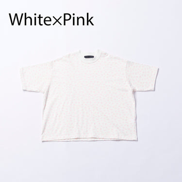 ★入荷済み★2026SS★nunuforme ヌヌフォルム ミニinuinuプリントT White×Pink nb-005-003