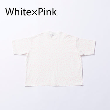 ★入荷済み★2026SS★nunuforme ヌヌフォルム ミニinuinuプリントT White×Pink nb-005-003