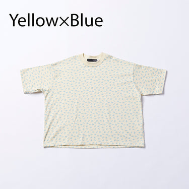 ★入荷済み★2026SS★nunuforme ヌヌフォルム ミニinuinuプリントT Yellow×Blue nb-005-003