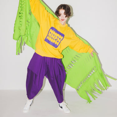 nunuforme ヌヌフォルム オックスポインテッドパンツ DeepPurple ns-621-005