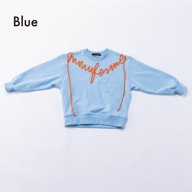 ★入荷済み★2026AW★nunuforme ヌヌフォルム ロープ刺繍 トレーナー Blue nt26-002-11