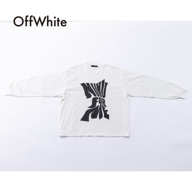 ★入荷済み★2026AW★nunuforme ヌヌフォルム ツイストロゴ  ロングスリーブT White nt26-007-04