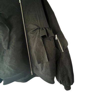 ★入荷済み★2026AW★frankygrow フランキーグロウ FULLY EMBROIDERED FRILL MA-1 BLACK ADULT 26FWOT-132