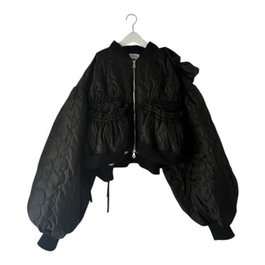 ★入荷済み★2026AW★frankygrow フランキーグロウ GURUGURU QUILT RIBBON BOMBER JACKET BLACK ADULT 26FWOT-133