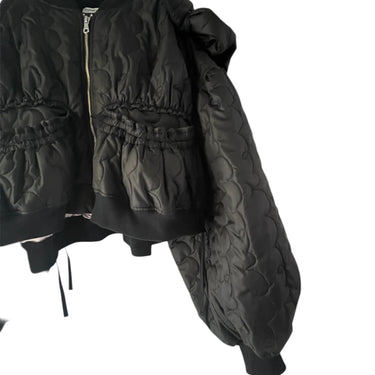 ★入荷済み★2026AW★frankygrow フランキーグロウ GURUGURU QUILT RIBBON BOMBER JACKET BLACK ADULT 26FWOT-133