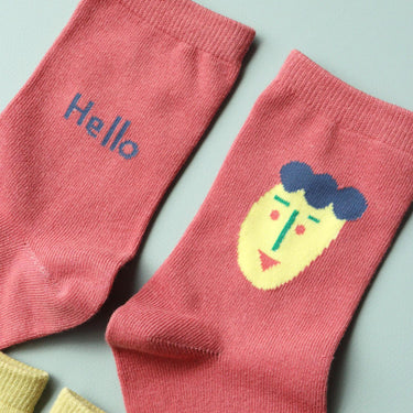 KIVISDOU キビスドウ Hello＆Wow ショートソックス２Ｐ k31275