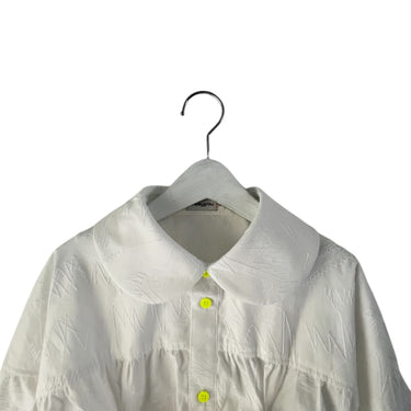 ★入荷済み★2026AW★frankygrow フランキーグロウ FULLY EMBROIDERED FRILL SHIRT WHITE ADULT 26FWSH-094