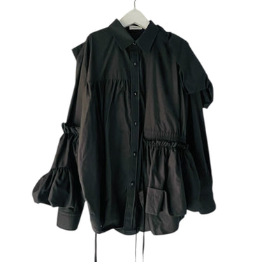 ★入荷済み★2026AW★frankygrow フランキーグロウ RIBBON SHIRT BLACK ADULT 26FWSH-095