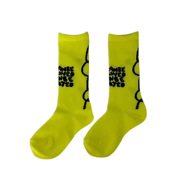 ★入荷済み★2026AW★frankygrow フランキーグロウ CONVEY THE WORDS SOCKS YELLOW 26FWSK-034