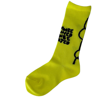 ★入荷済み★2026AW★frankygrow フランキーグロウ CONVEY THE WORDS SOCKS YELLOW 26FWSK-034
