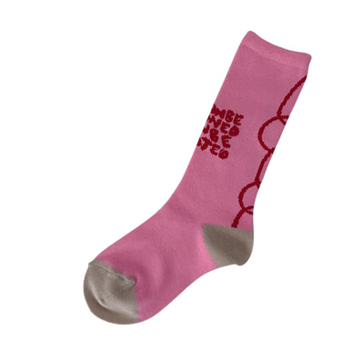 ★入荷済み★2026AW★frankygrow フランキーグロウ CONVEY THE WORDS SOCKS PINK 26FWSK-034